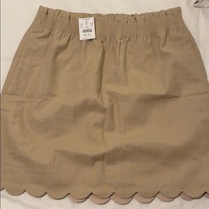 J Crew Scallop Skirt